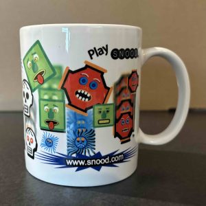 Wake up. Sip up. Snood on. Play Snood Mug