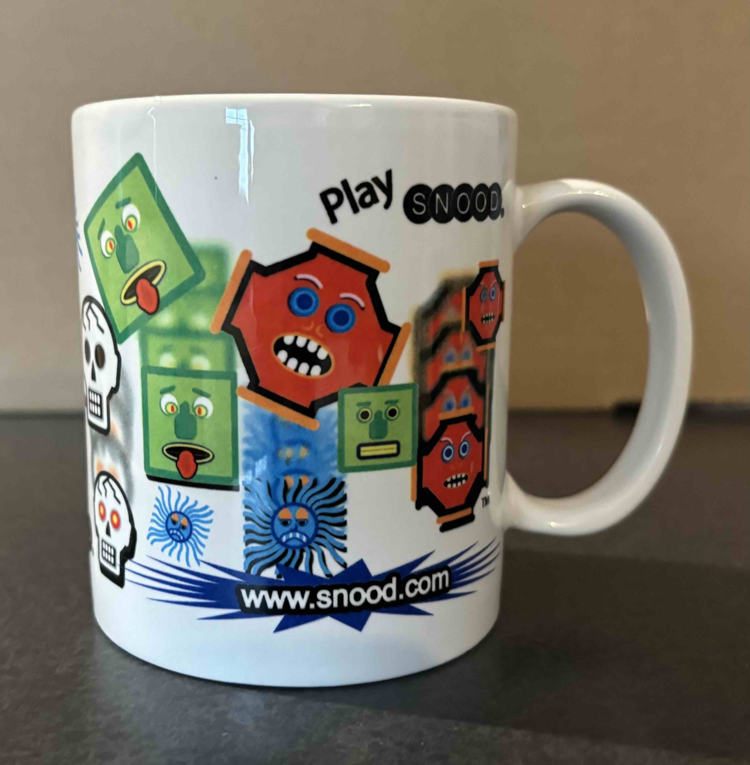 Wake up. Sip up. Snood on. Play Snood Mug