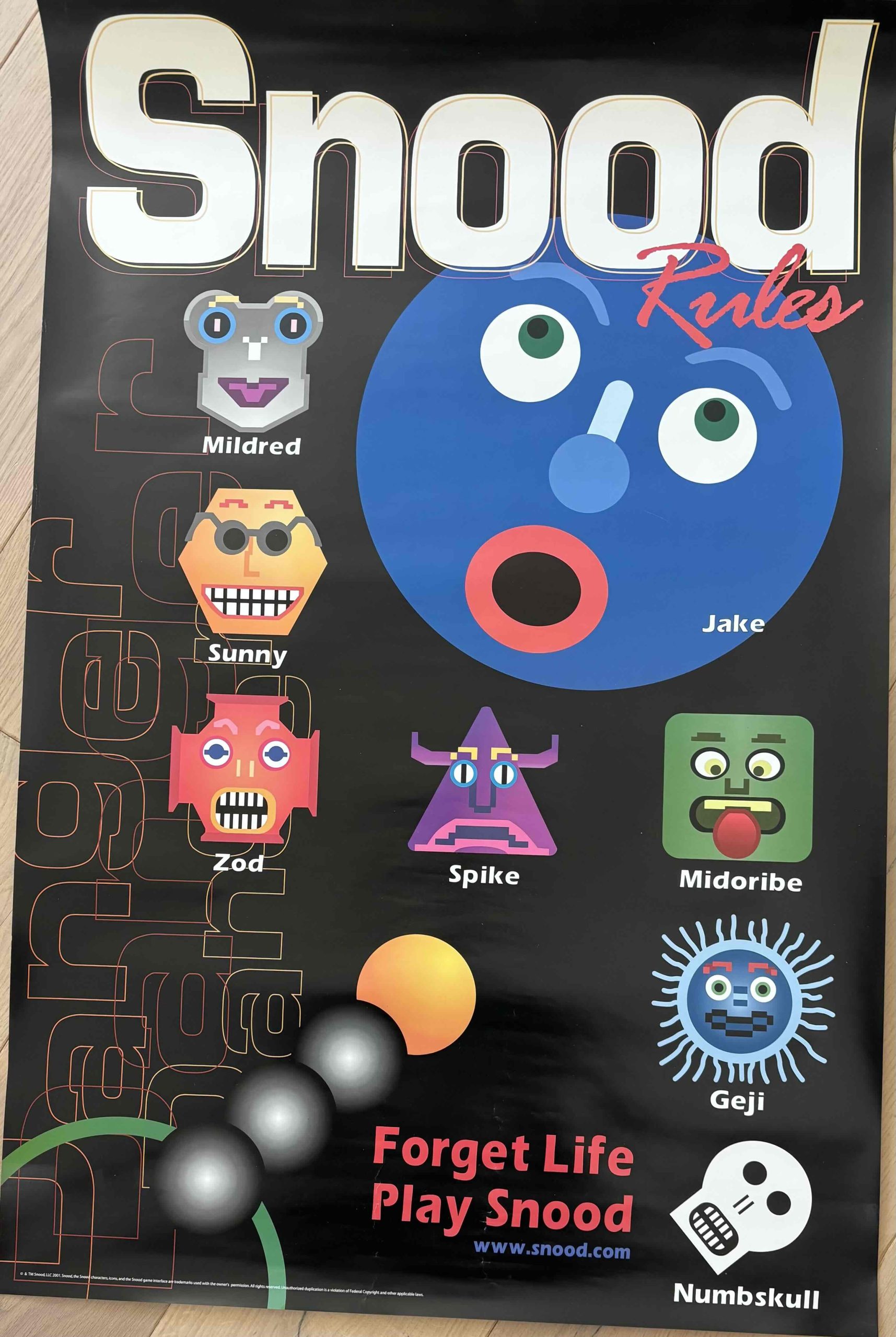 Forget life—frame Snood! Snood Rules! Poster