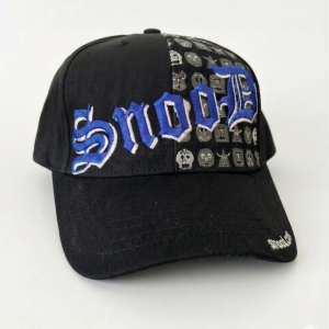Retro style. Classic game. Snood forever. Blue Lettering Cap