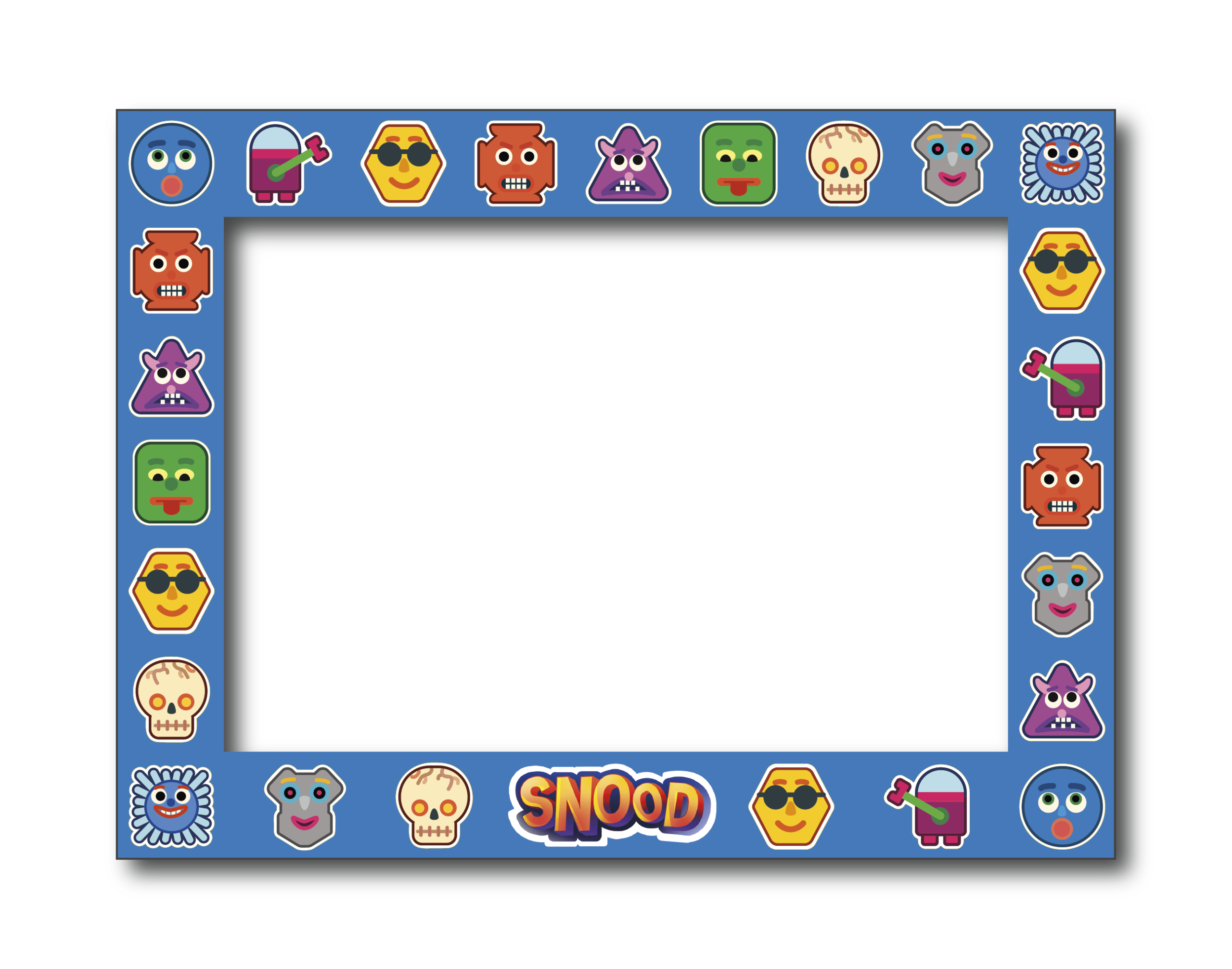 Frame it. Write on it. Play Snood your way.