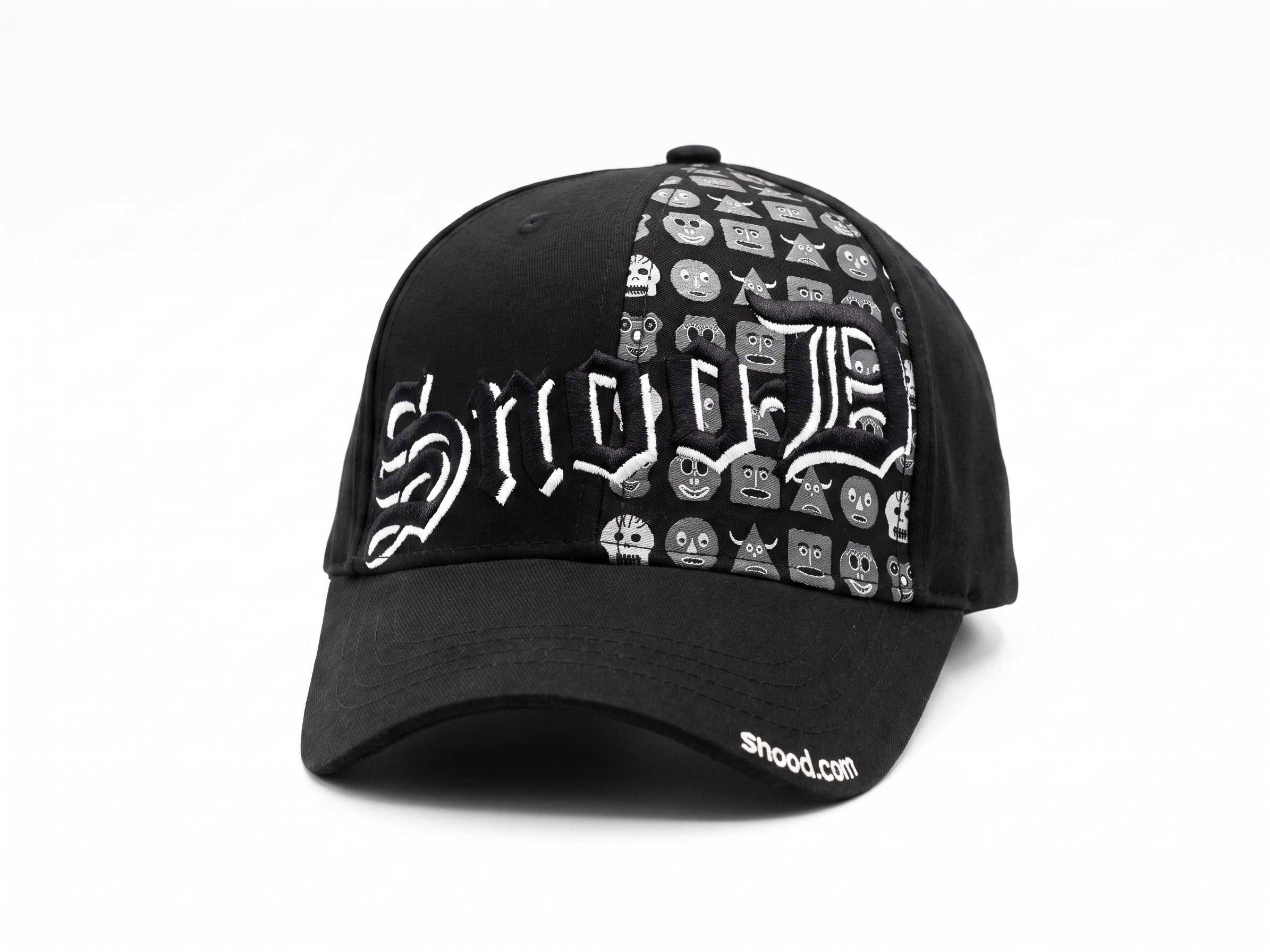 Retro style. Classic game. Snood forever. Black Lettering Cap