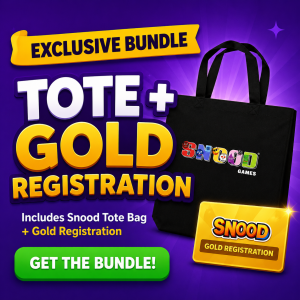 Snood Original – Gold Registration + Tote Bag Bundle