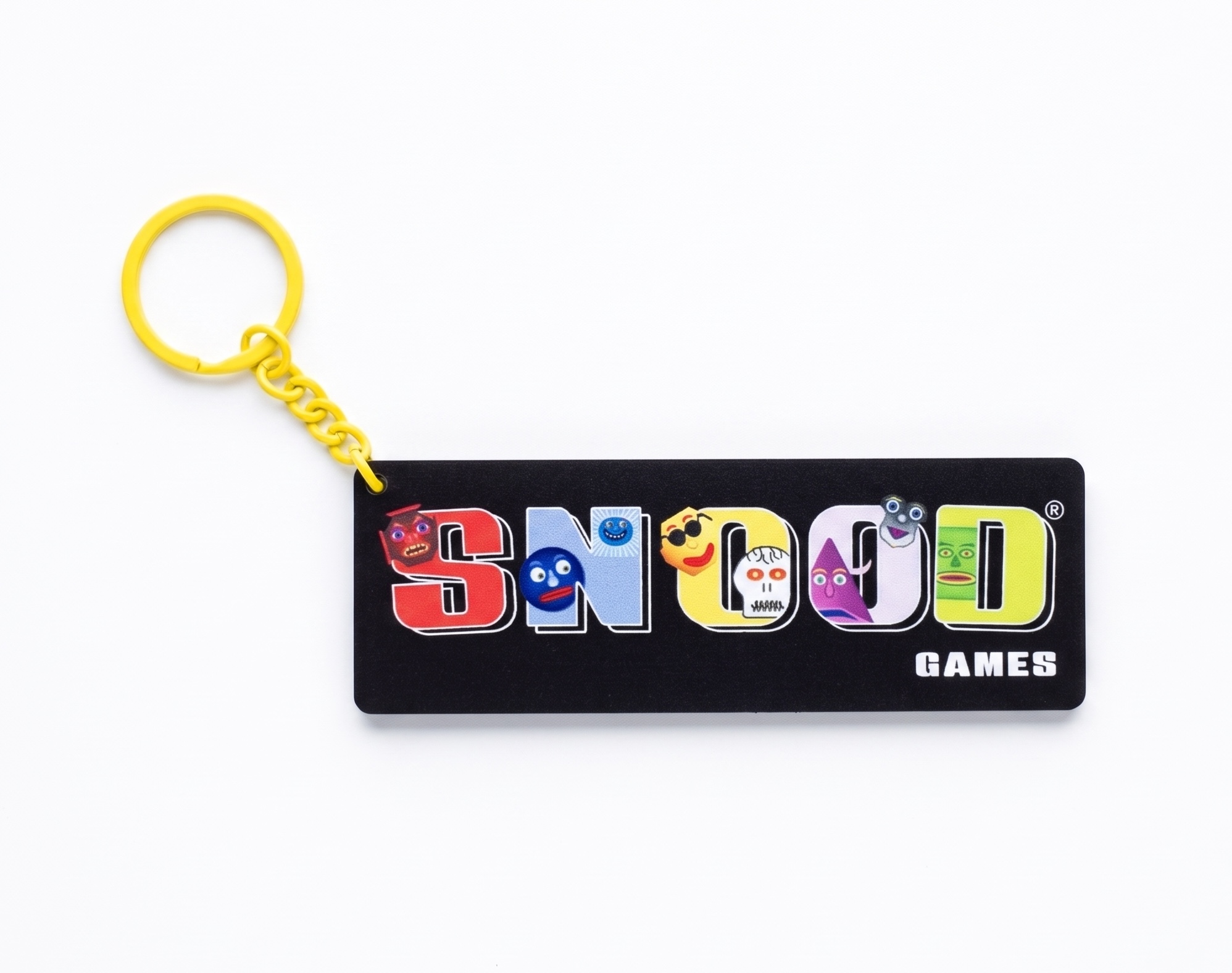 Carry the whole Snood crew wherever you go. Snood Games Acrylic Keychain