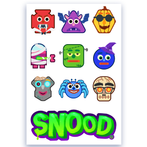 Halloween Snood Sticker Sheet